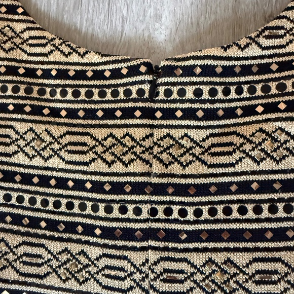 Gorgeous St.John Women’s Gold & Black embellished Knit Evening Gown Size 6 - Picture 10 of 12